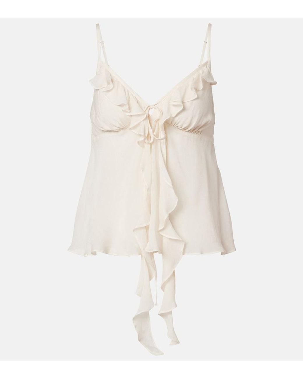 Poupette Natural Camille Ruffled Camisole