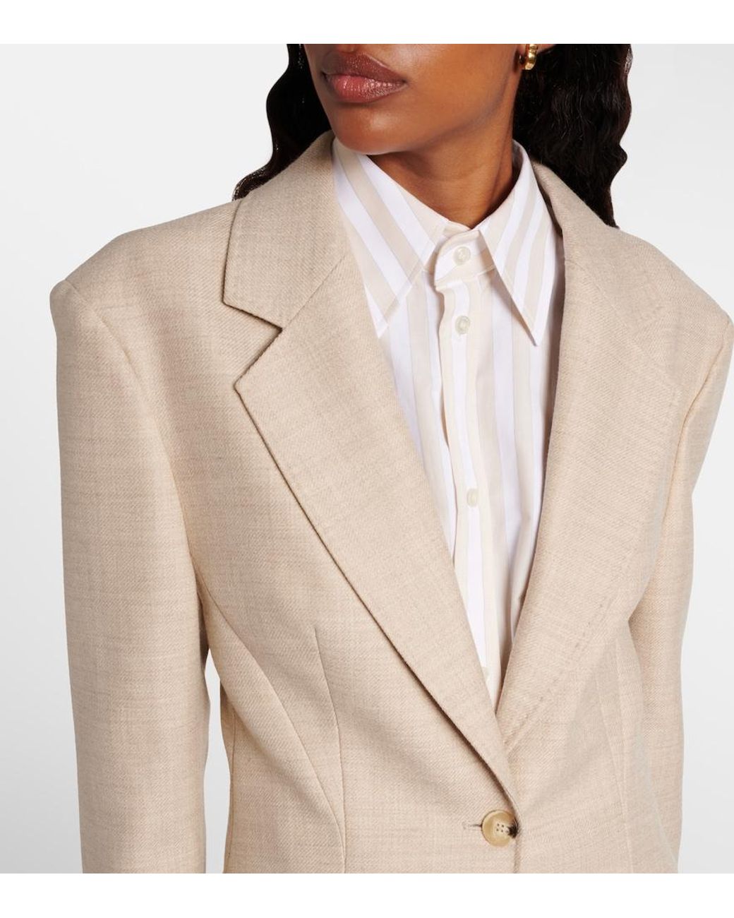Joseph Natural Fallon Virgin Wool Blazer