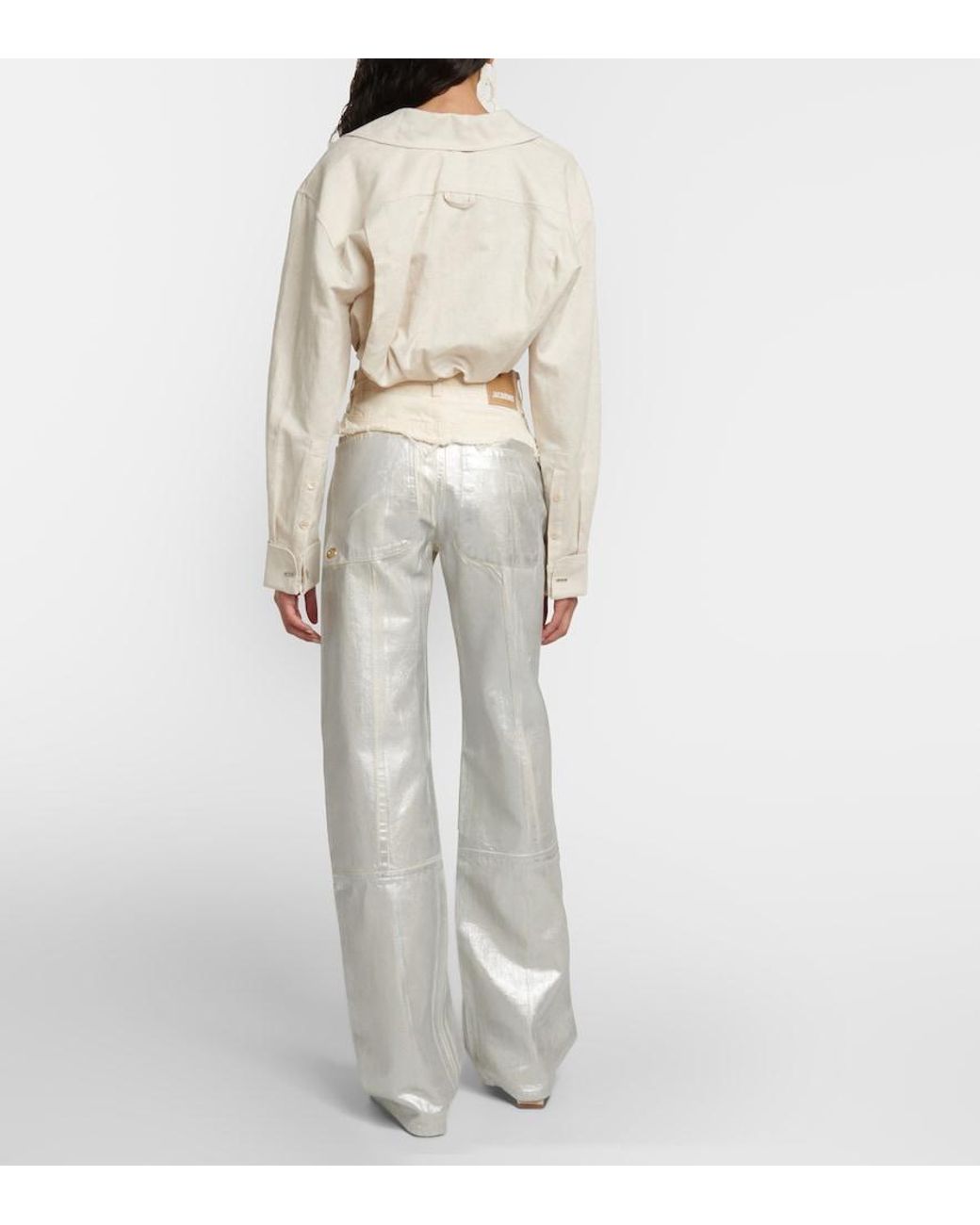 Jacquemus Natural La Chemise Machou Cotton And Linen Shirt