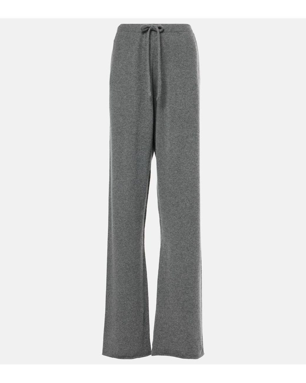 Extreme Cashmere Gray Cashmere-Blend Sweatpants