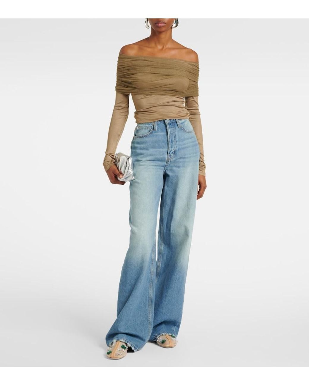 Top Sonora Veiled Christopher Esber en coloris Natural