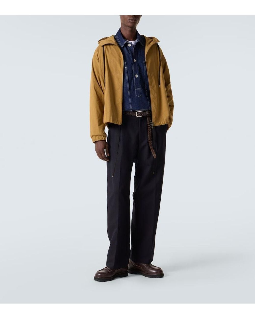 Studio Nicholson Blue X Aaron Levine York Denim Shirt for men