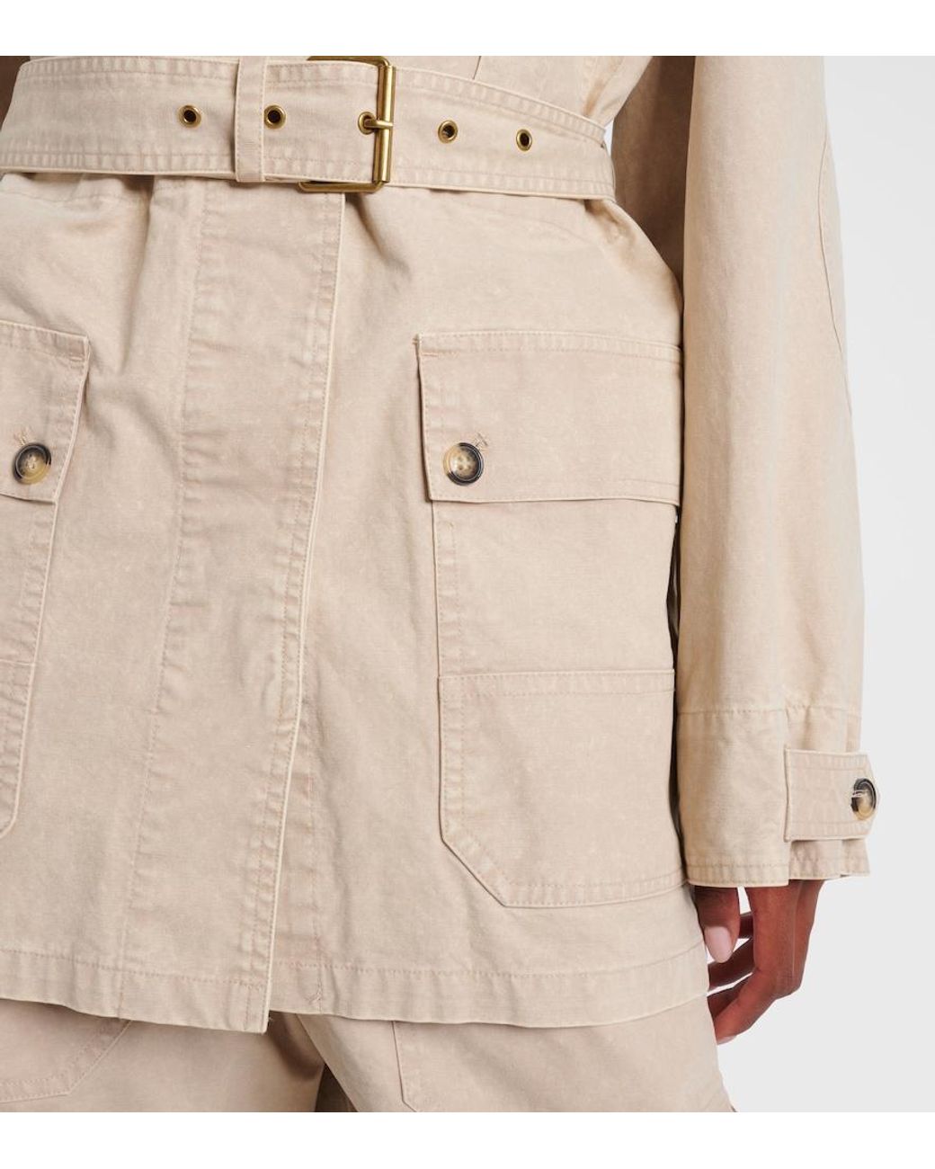 Isabel Marant Natural Malika Cotton Jacket