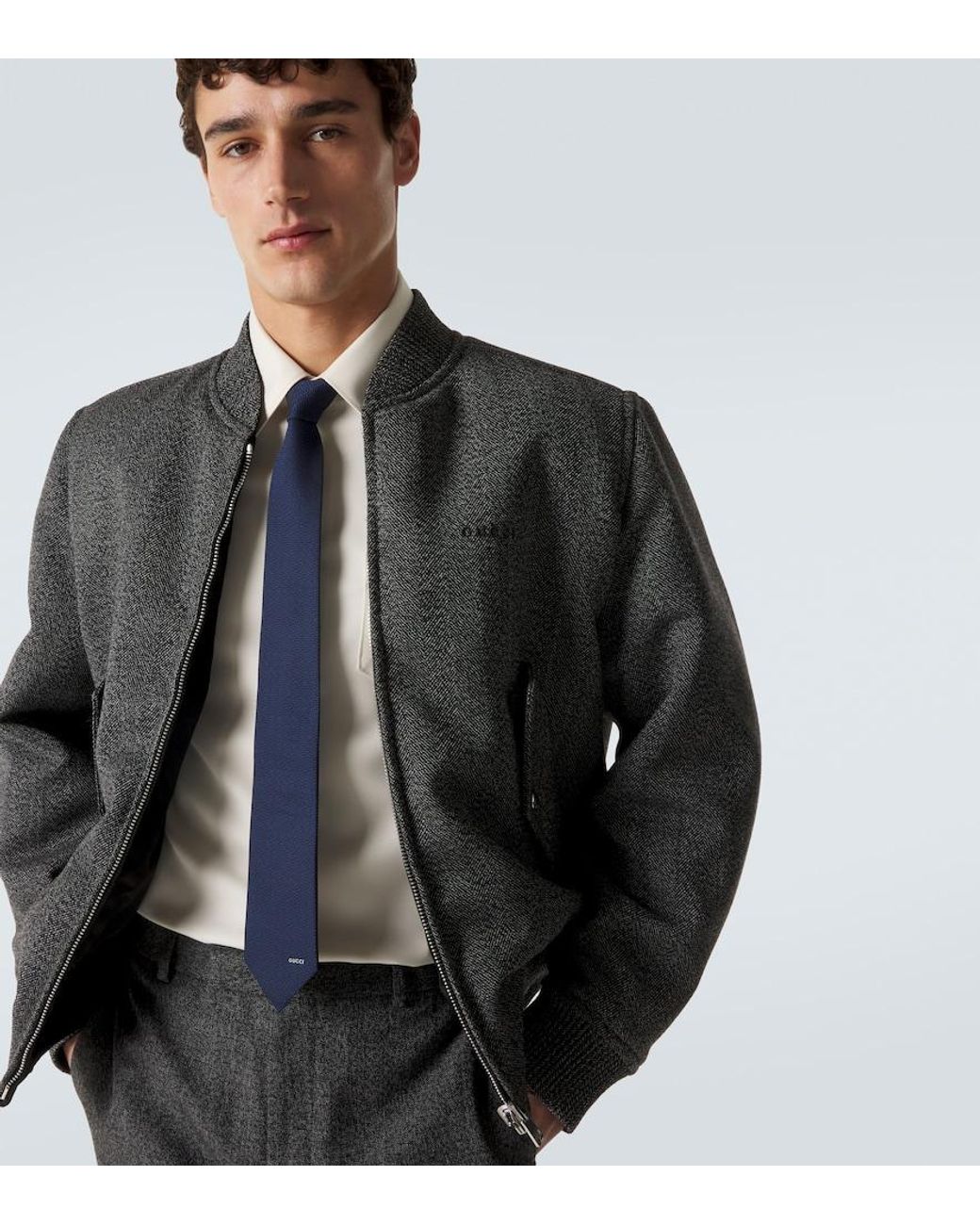 Cravatta Horsebit di Gucci in Blue da Uomo