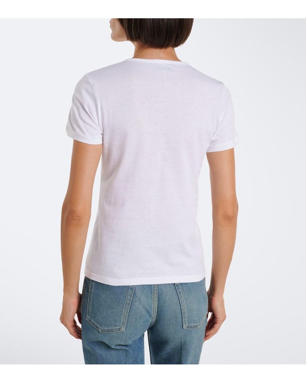 Tom Ford White Cotton Jersey T-Shirt