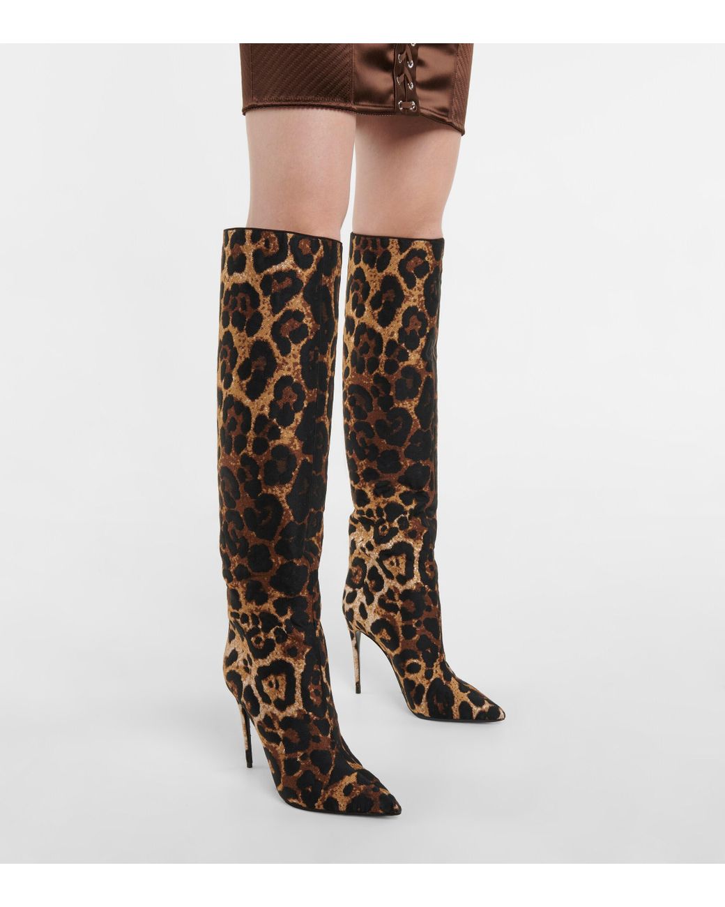Cuissardes a motif leopard Dolce & Gabbana | Lyst
