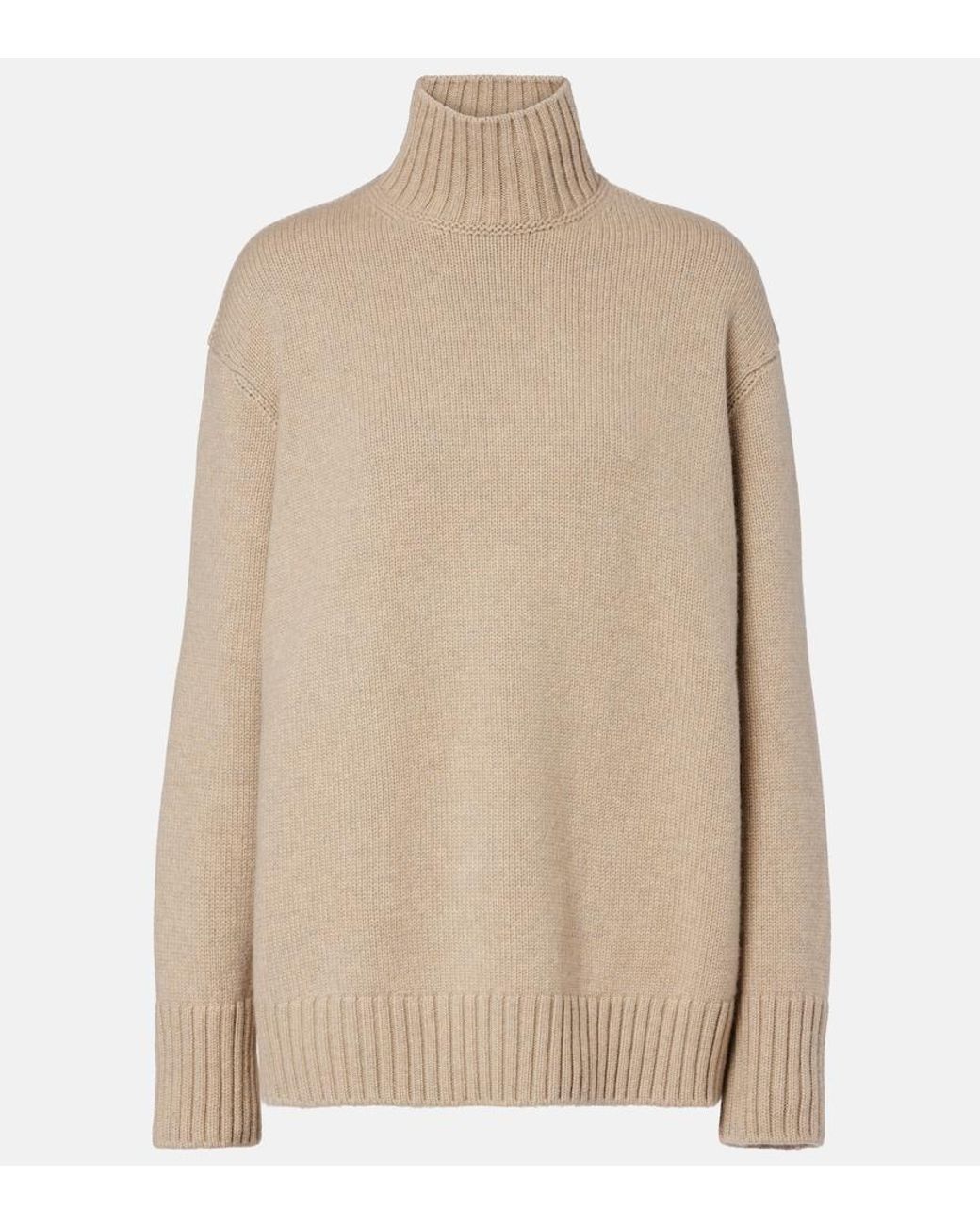Loro Piana Natural Cashmere Turtleneck Sweater