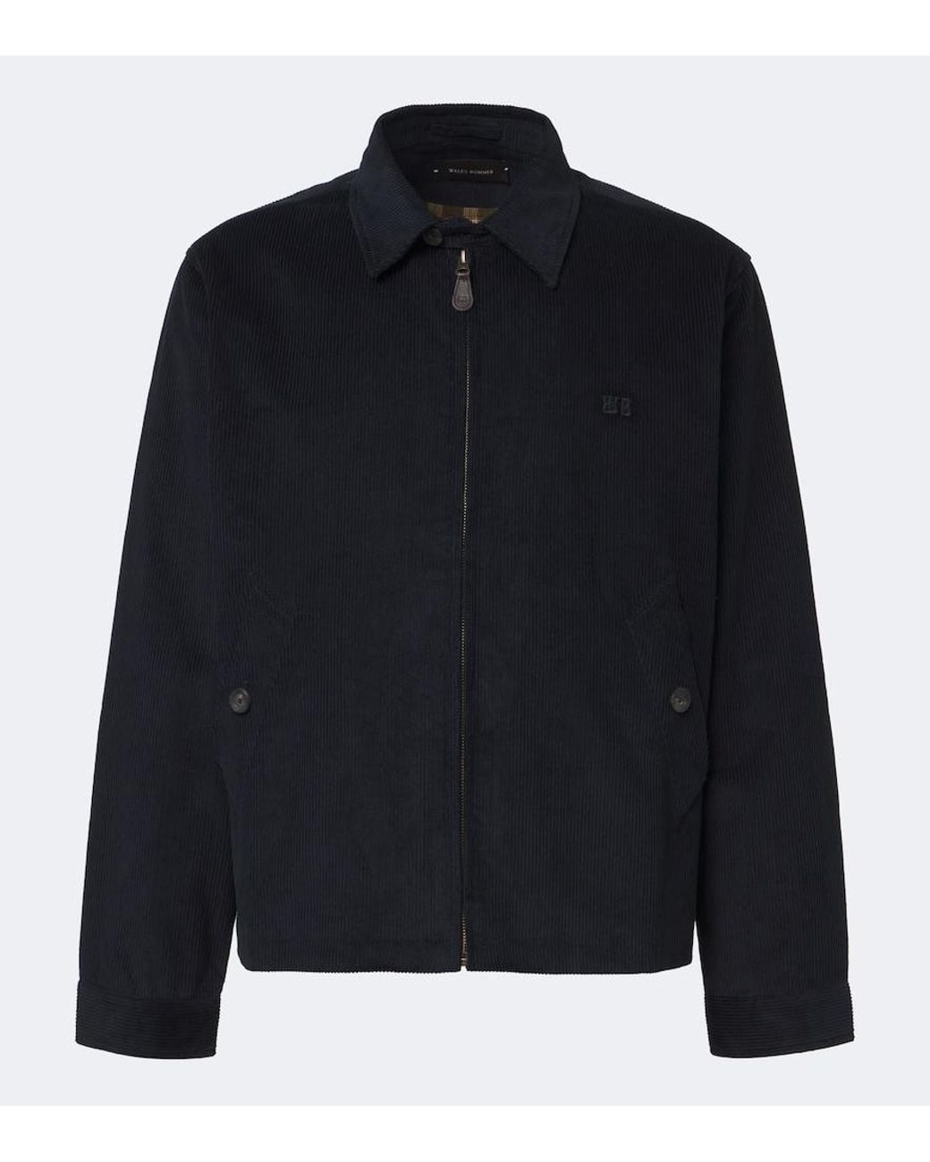 Wales Bonner Black Drew Cotton Corduroy Jacket for men