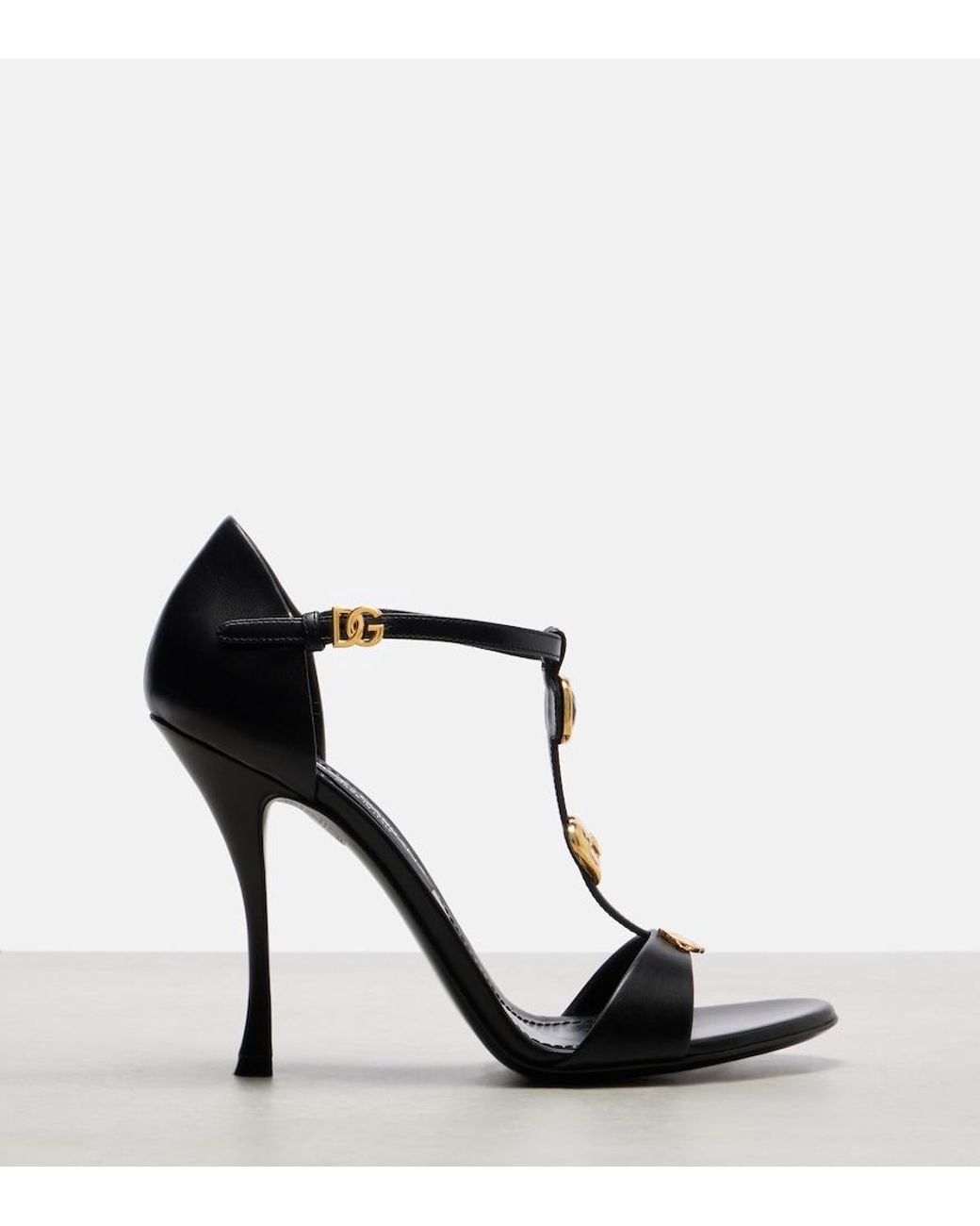 Dolce & Gabbana Black Embellished Sandals