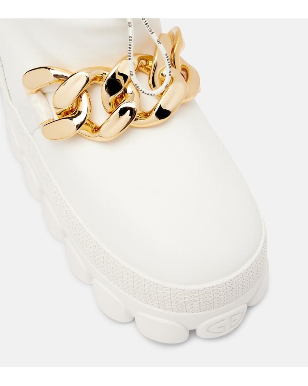Goldbergh White Champy Chain-Detail Snow Boots
