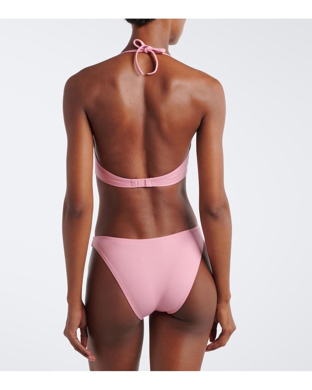 Eres Pink Gang Halterneck Bikini Top
