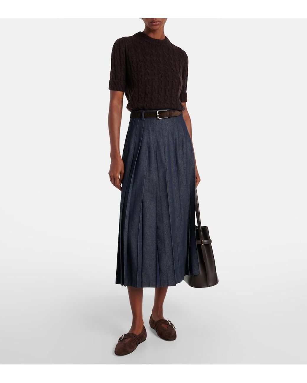 Dorothee Schumacher Black Sheer Softness Cable-Knit Sweater