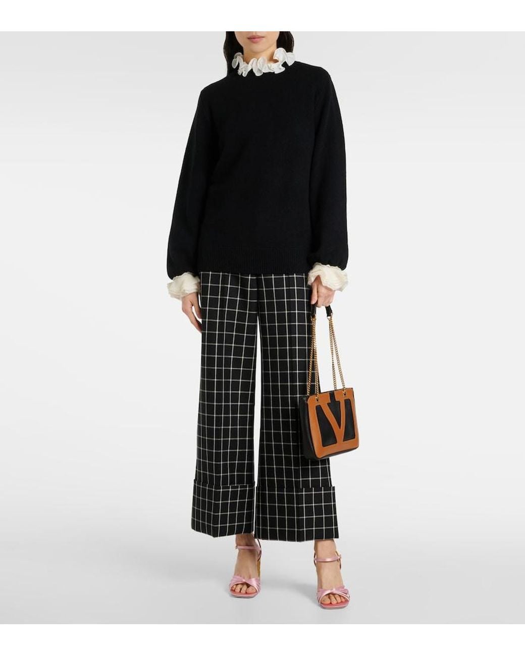 Valentino Black Virgin Wool Sweater