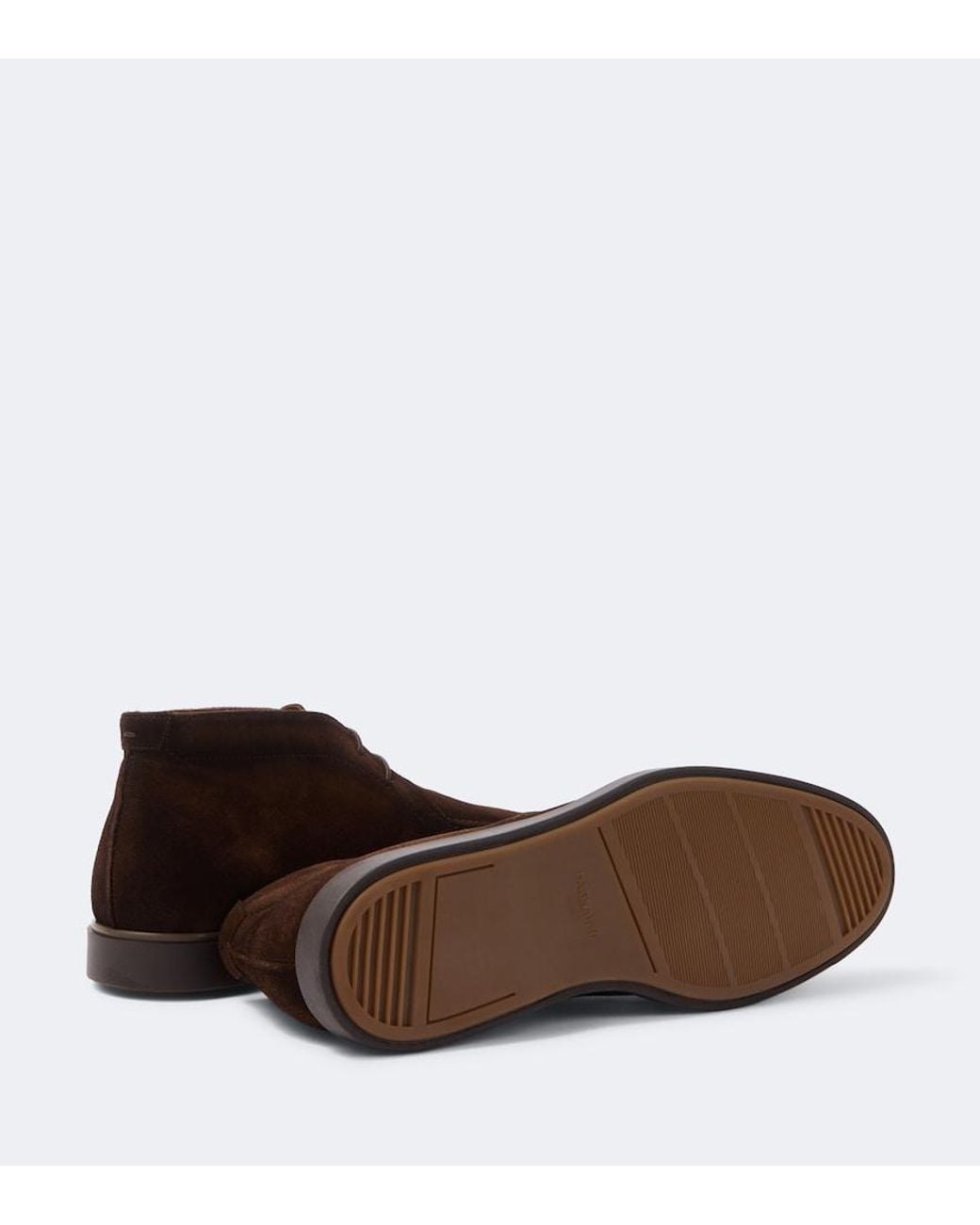 Magnanni Shoes Brown Lello Suede Desert Boots for men