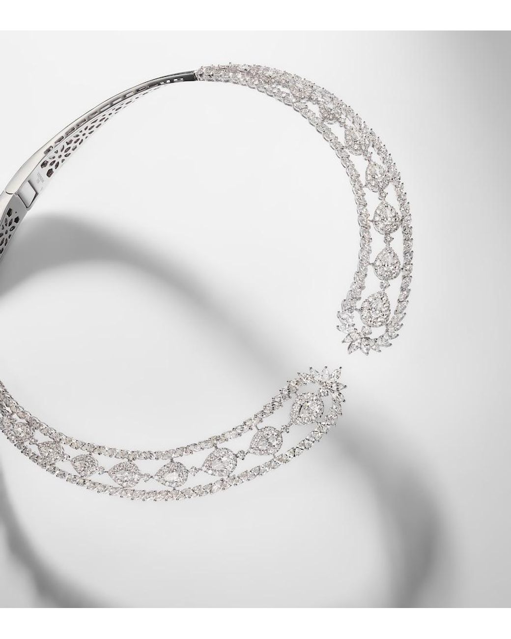 YEPREM Metallic Y-Couture 18Kt Choker With Diamonds