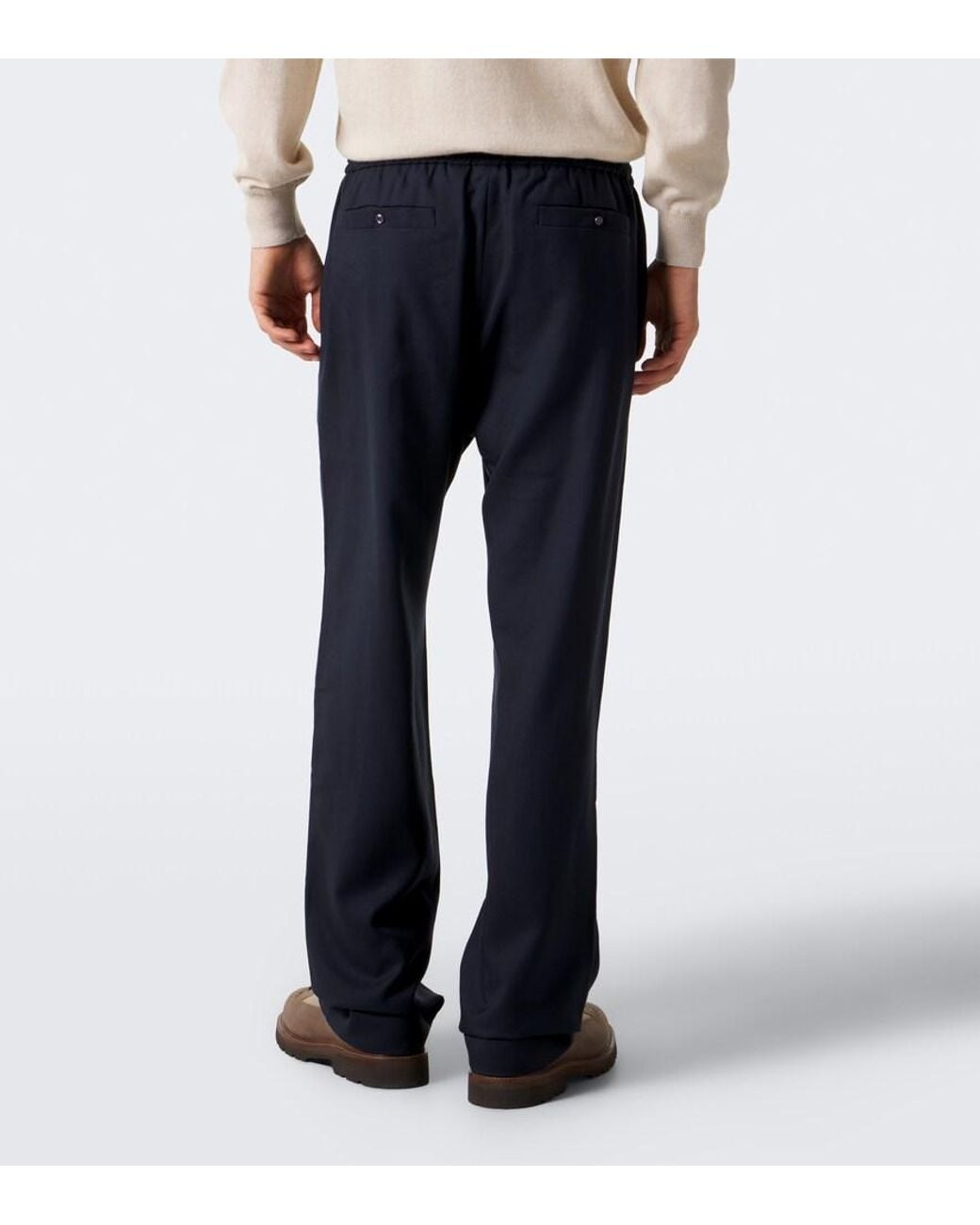God's True Cashmere Blue Soul Cashmere Wide-Leg Pants for men