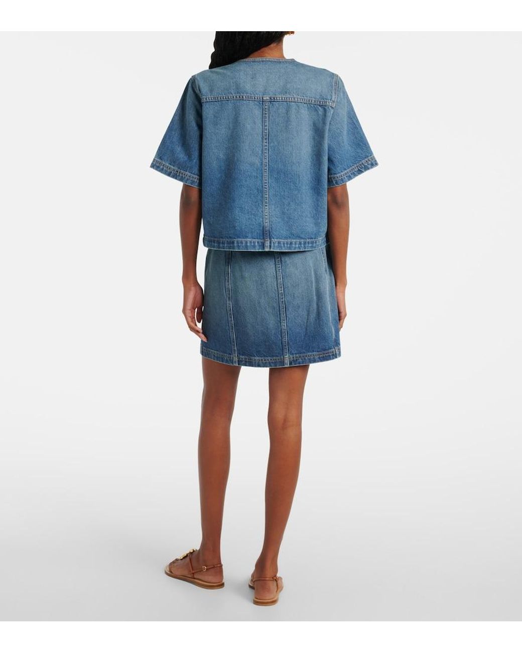 Ulla Johnson Blue Serge Denim Top
