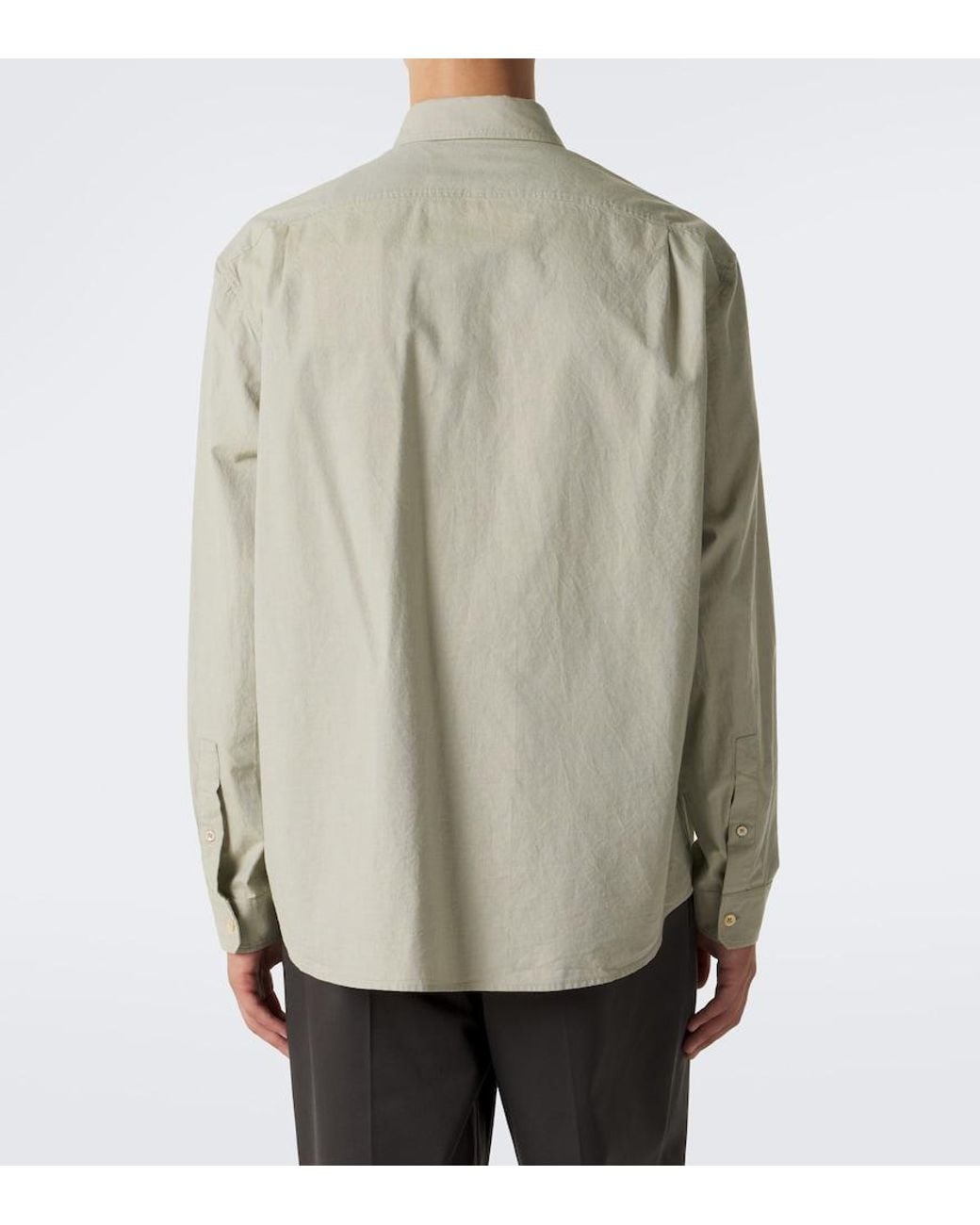 The Row White Pompeo Cotton Chambray Shirt for men