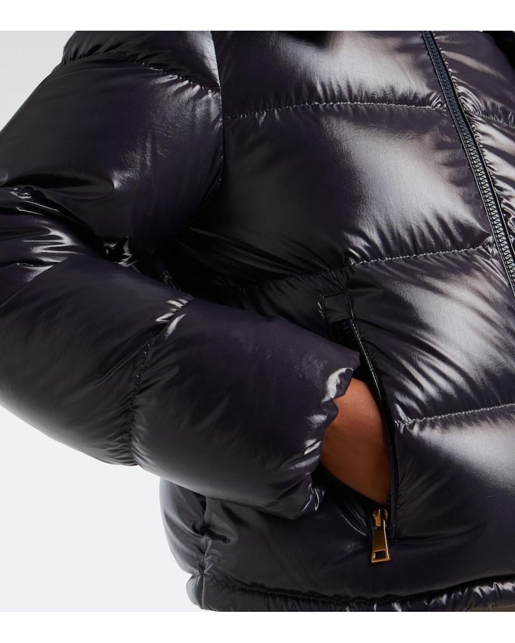 Moncler Blue Niveole Hooded Down Jacket