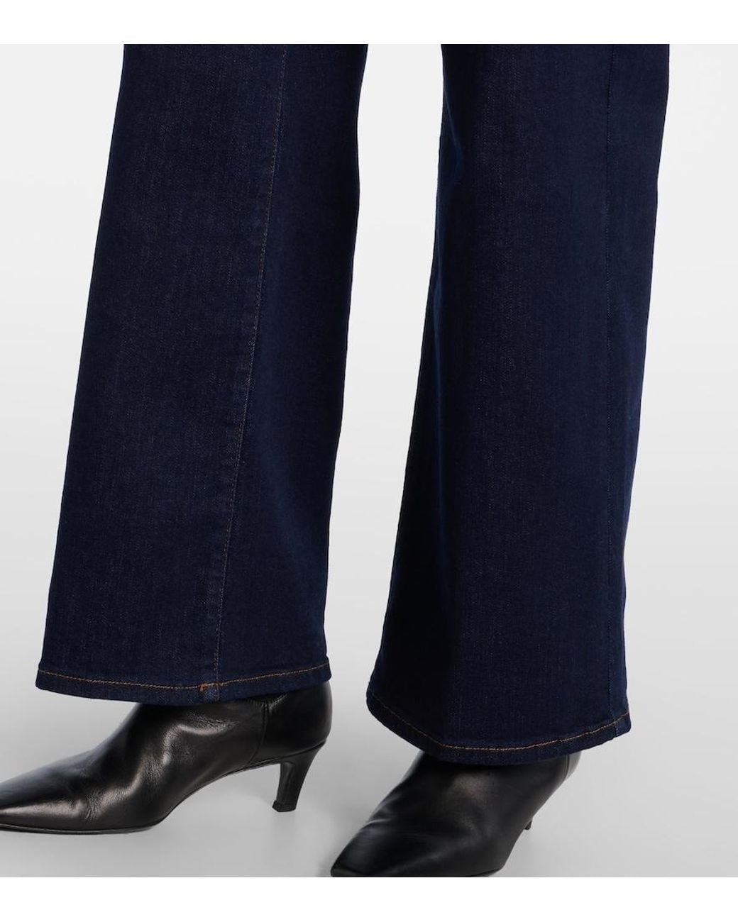 FRAME Blue Le Slim Palazzo Wide-Leg Jeans