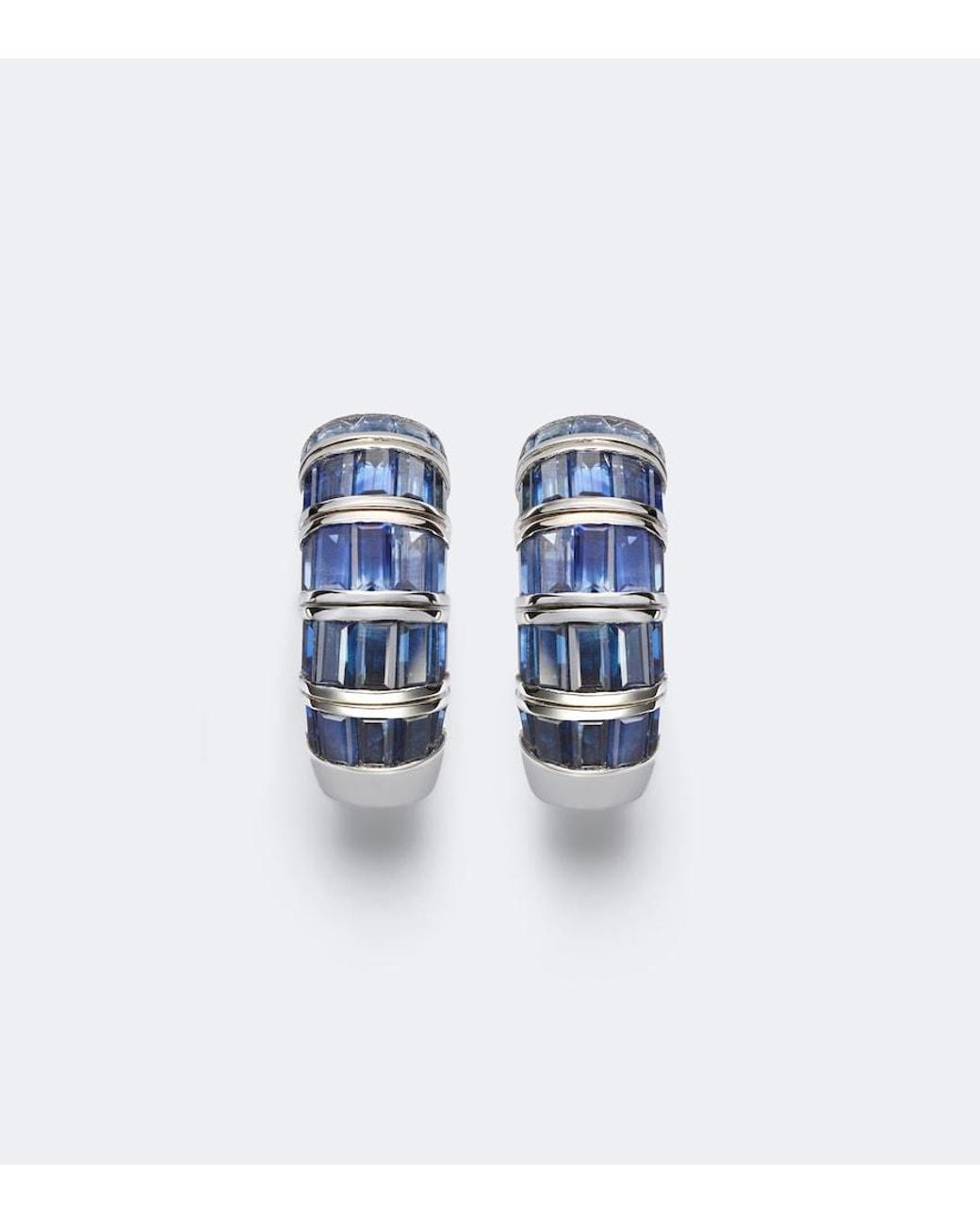 SHAY Blue 18Kt Huggies With Sapphires