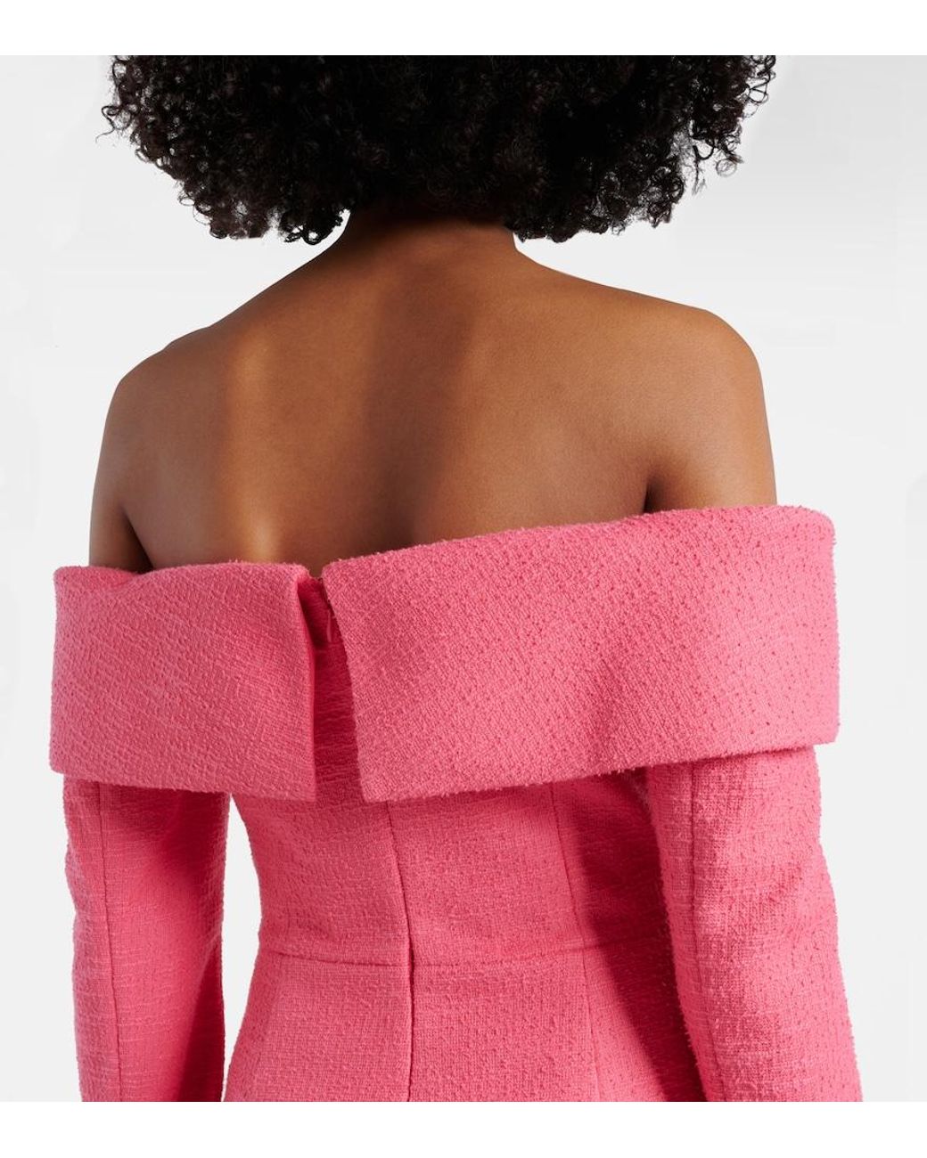 Rebecca Vallance Pink Montana Crepe Minidress