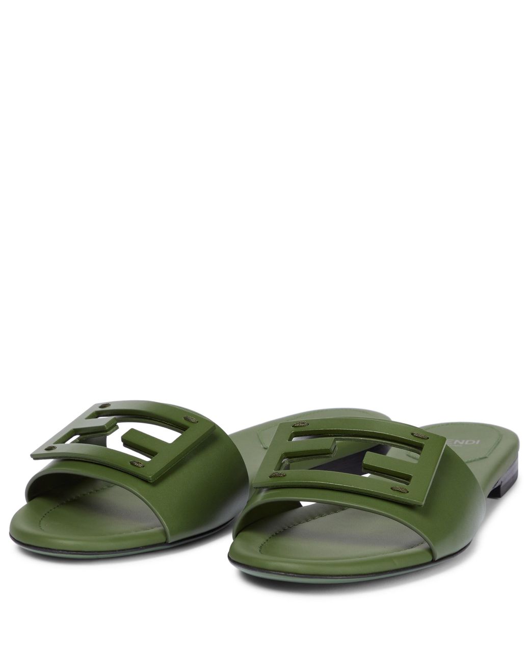 Fendi green best sale slides