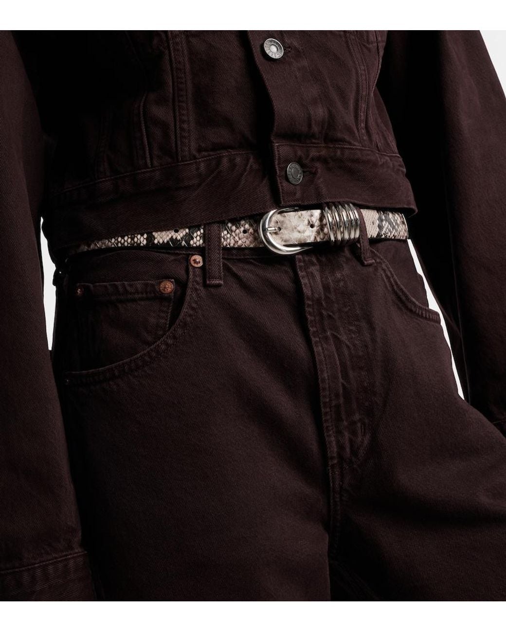 Agolde Brown Radley Denim Jacket