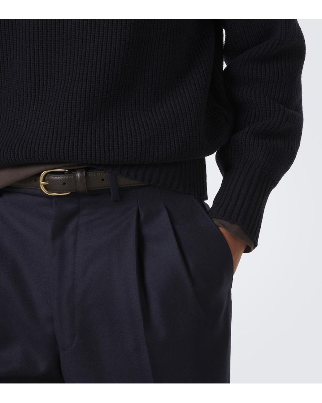 STÒFFA Blue Cashmere Sweater for men