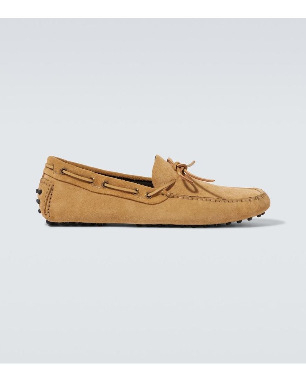 Tom Ford White Suede Driving Shoes for men