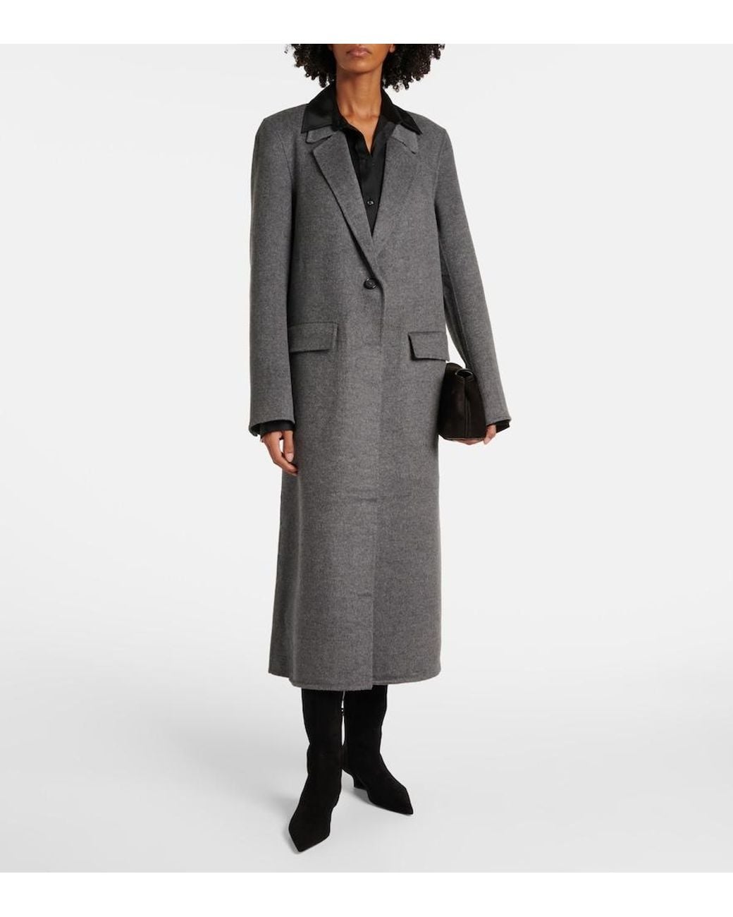 Totême Gray Wool Coat