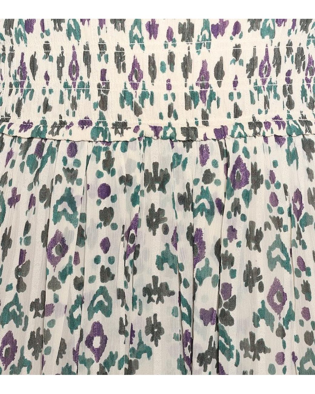 Isabel Marant Multicolor Vestido Midi Eulie Estampado