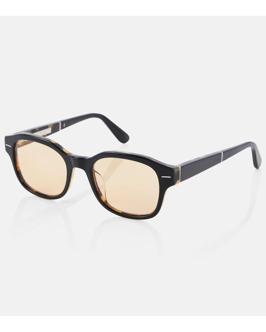 Brunello Cucinelli Brown Sartorial Sunset Square Sunglasses