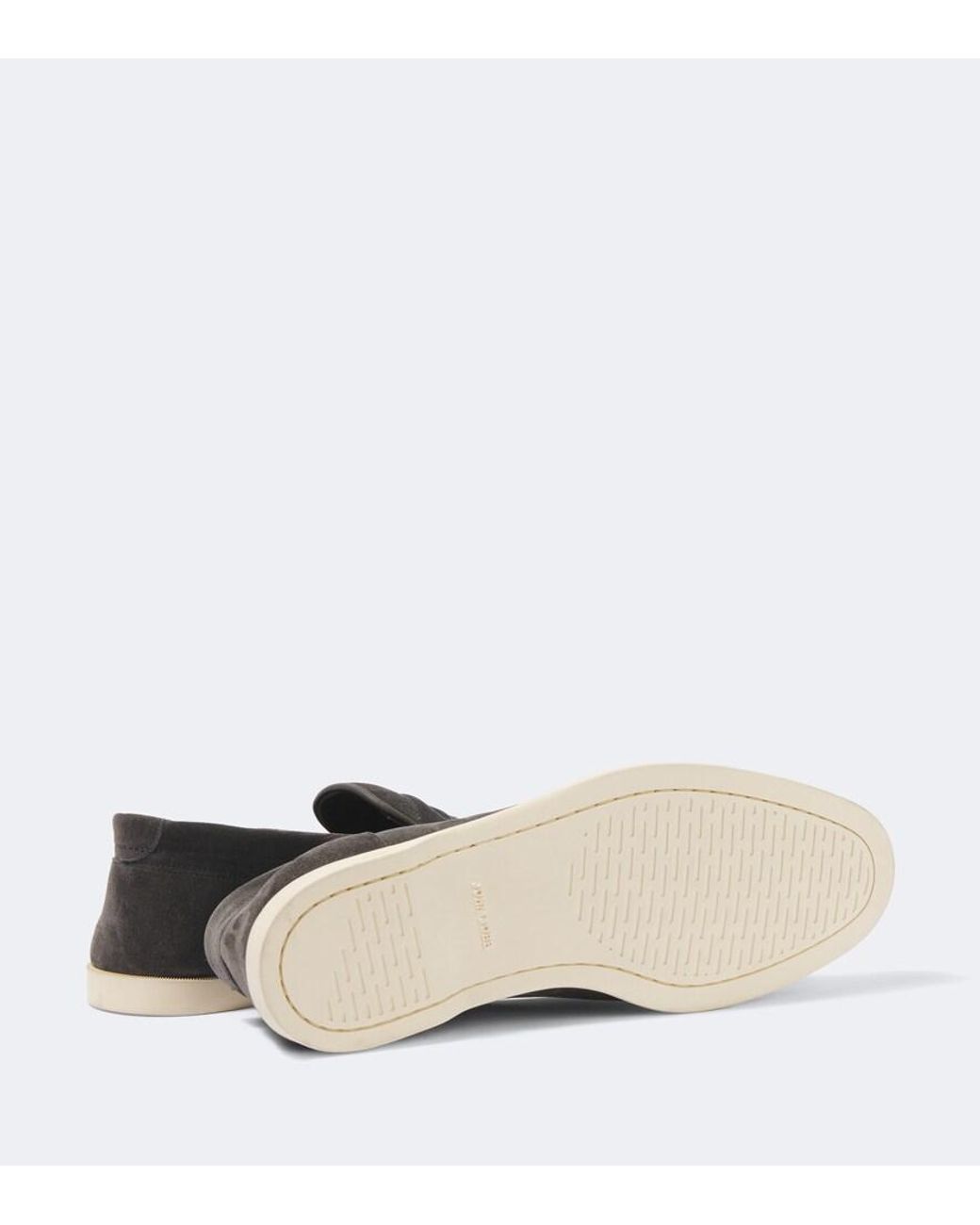 John Lobb Black Pace Suede Loafers for men