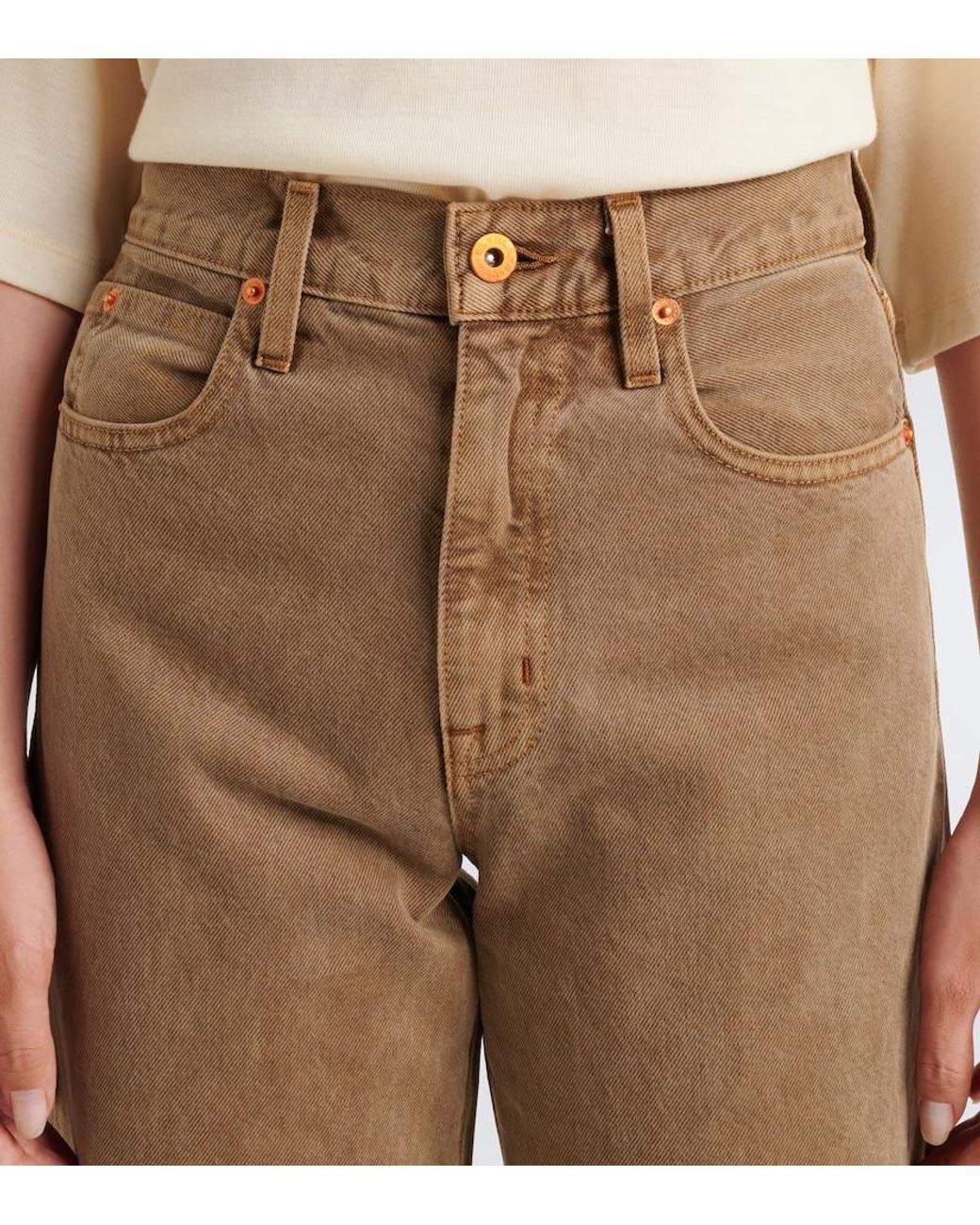 SLVRLAKE Denim Natural Grace Wide-Leg Jeans
