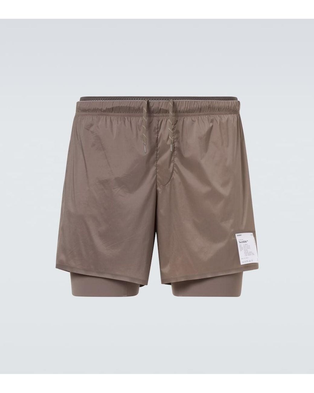 Shorts De Running Techsilk 8" Satisfy de hombre de color Gray