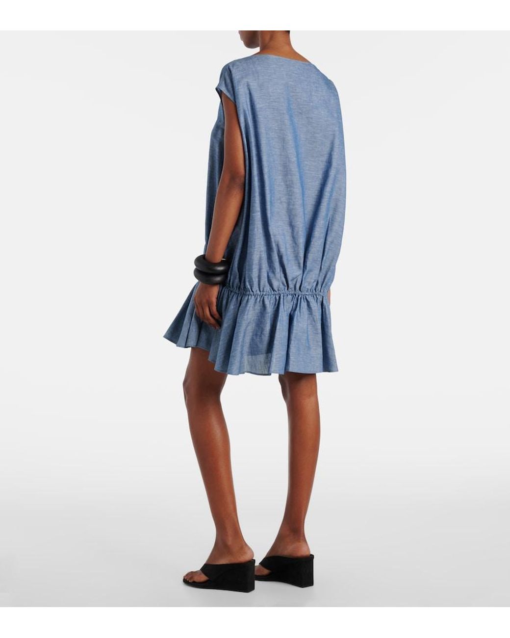 Alaïa Blue Chambray Minidress