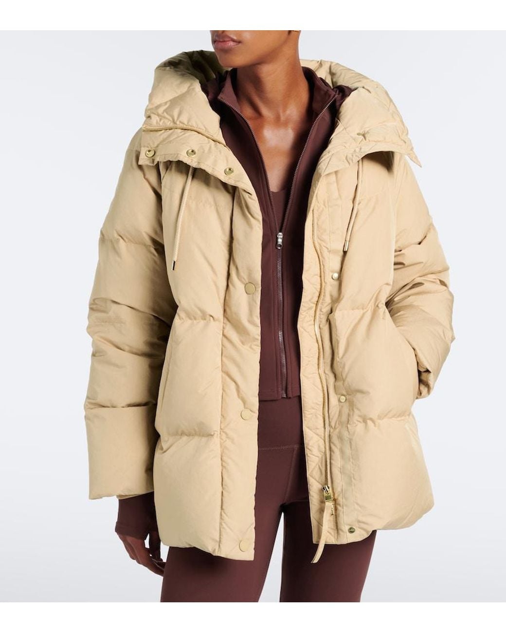 Varley Natural Adler Hooded Down Jacket