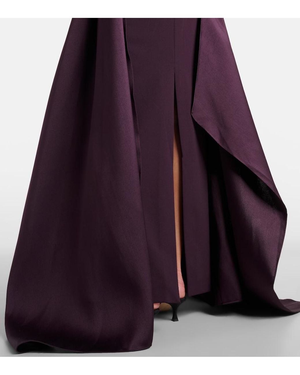 Solace London Purple Olivia Draped Gown