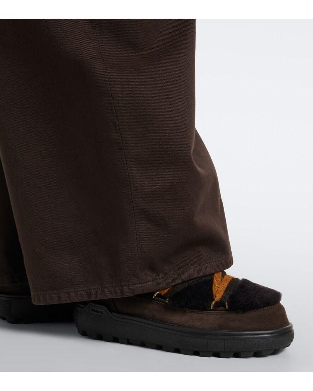 Bogner Black Chamonix Shearling And Suede Snow Boots