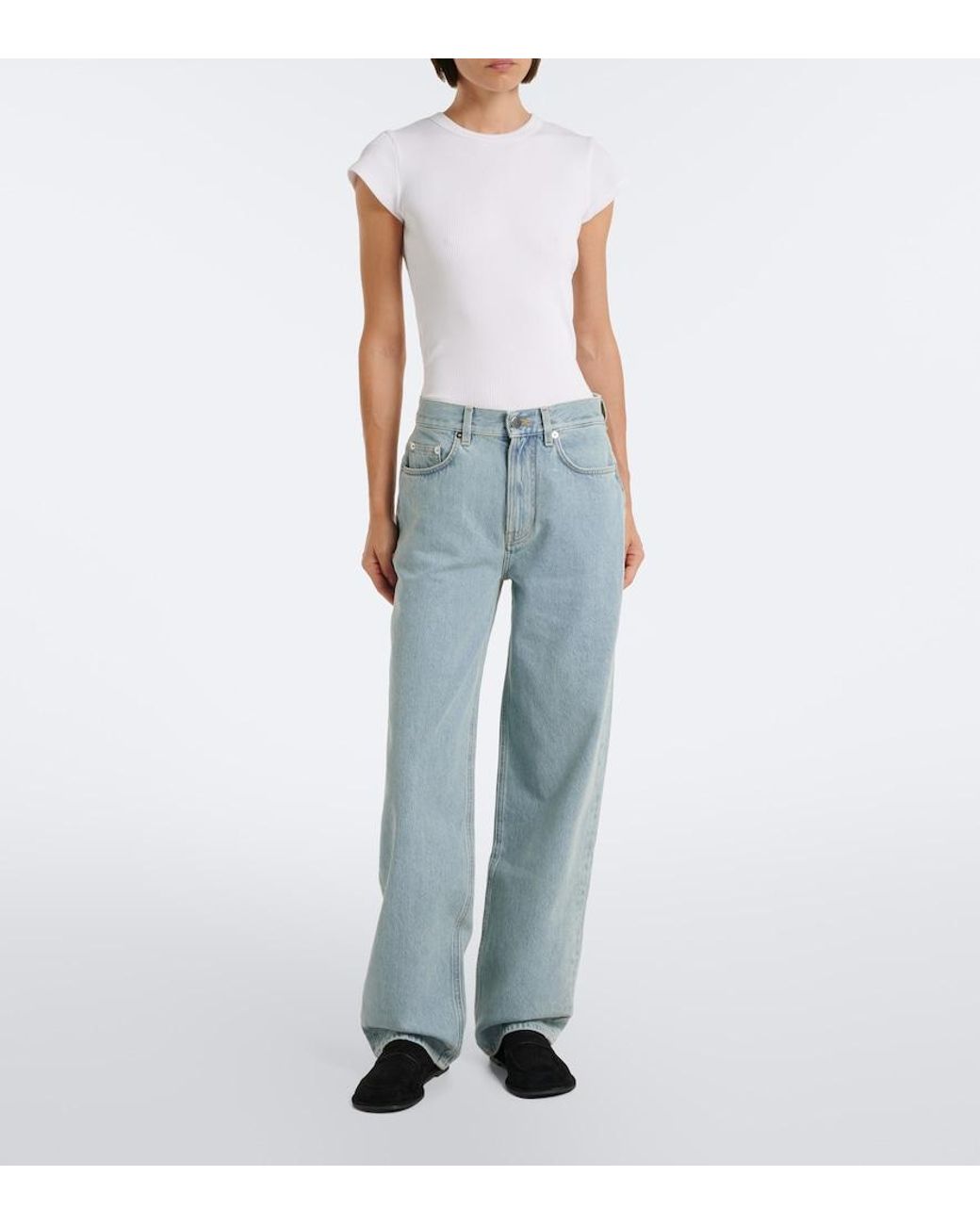 Loulou de Saison Blue Samur Straight Jeans