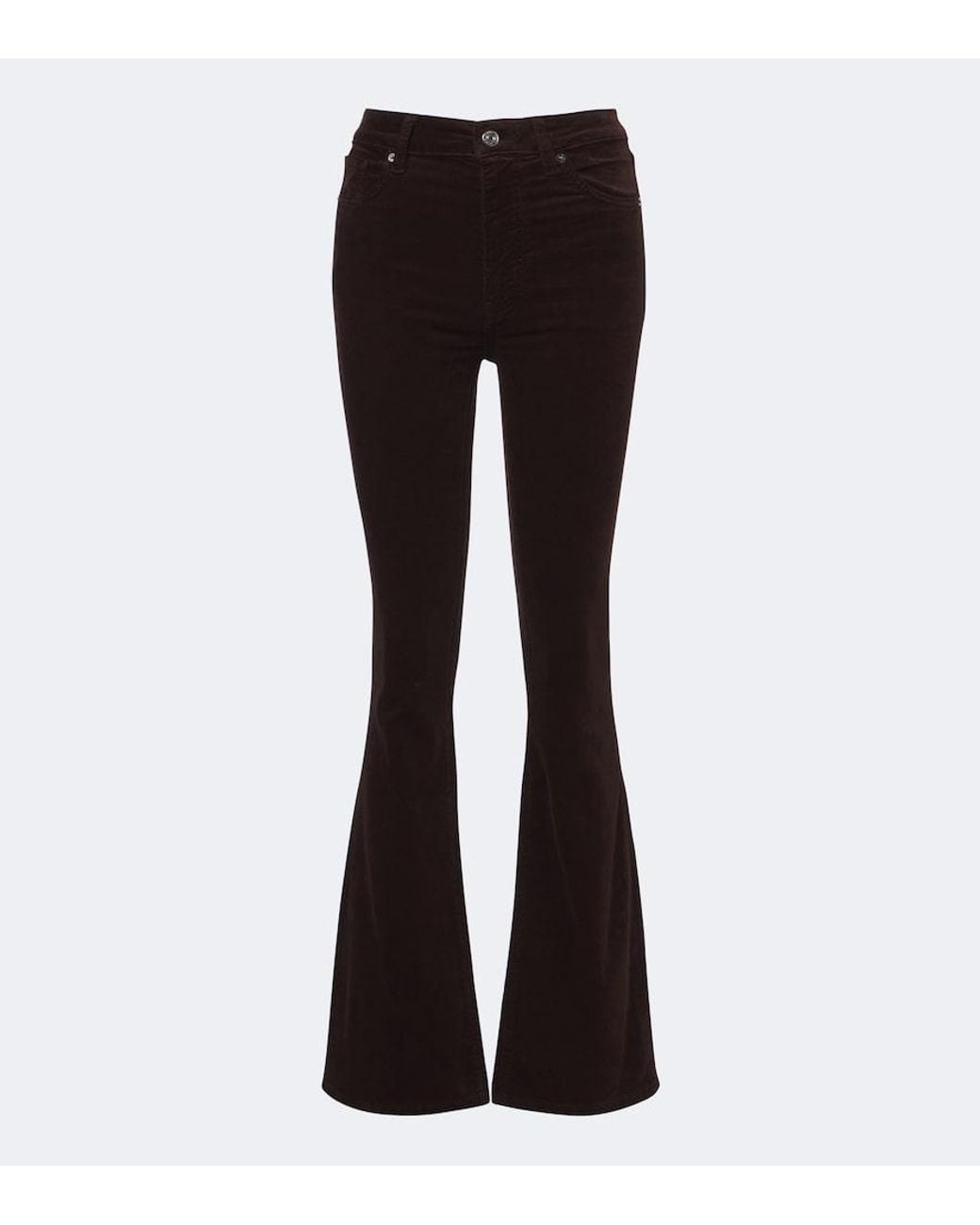 FRAME Black Reboot Cotton-Blend Corduroy Bootcut Pants