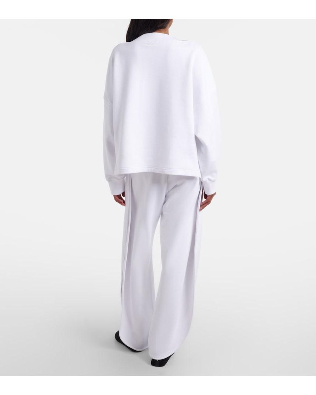 Alaïa White Cotton Jersey Sweatpants