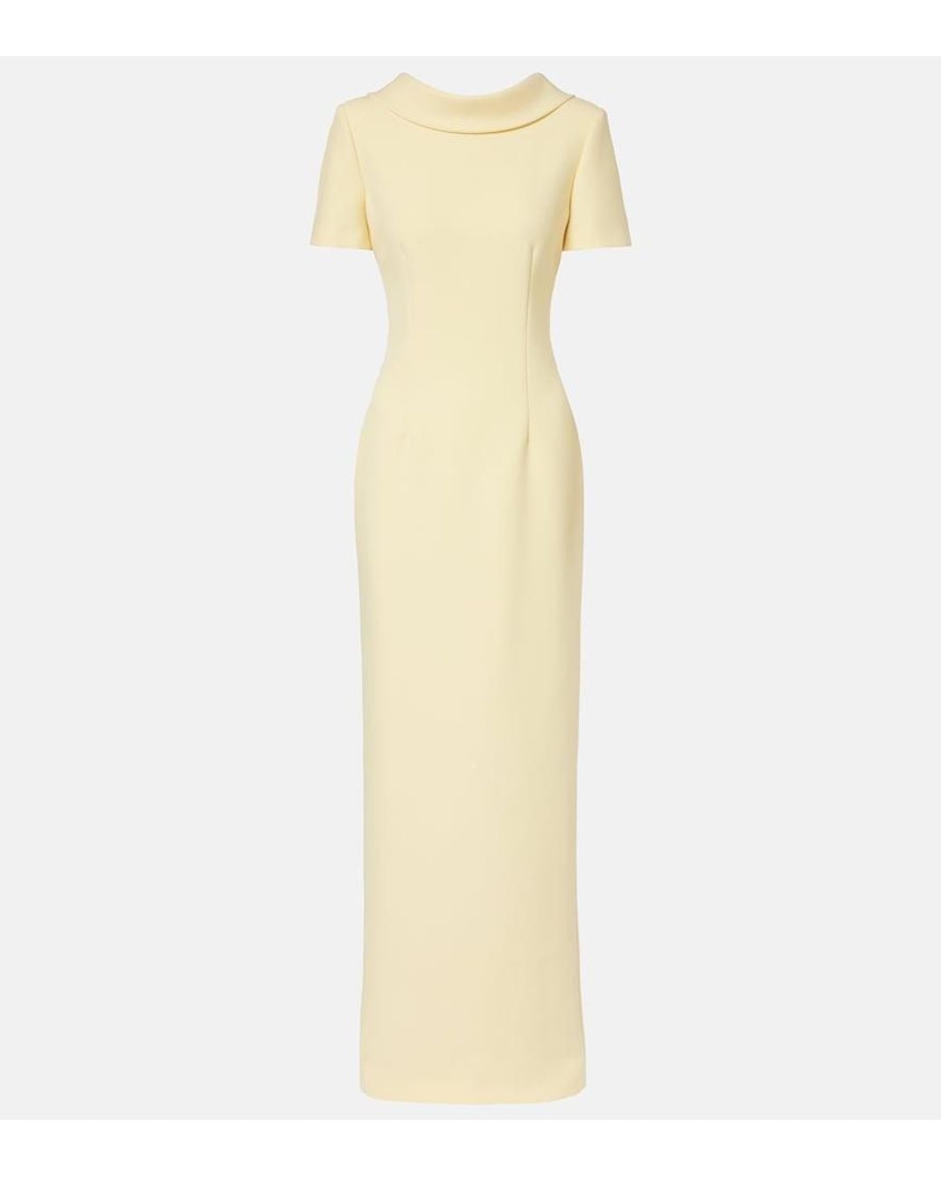 Roland Mouret Natural Crepe Gown