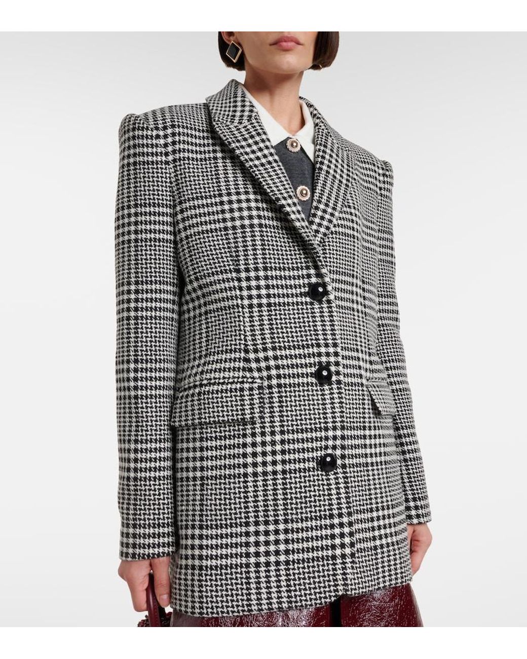 Self-Portrait Gray Blazers