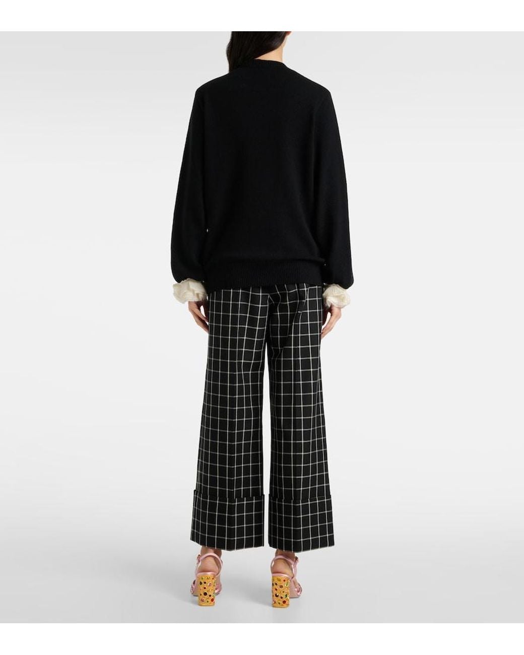 Valentino Black Virgin Wool Sweater