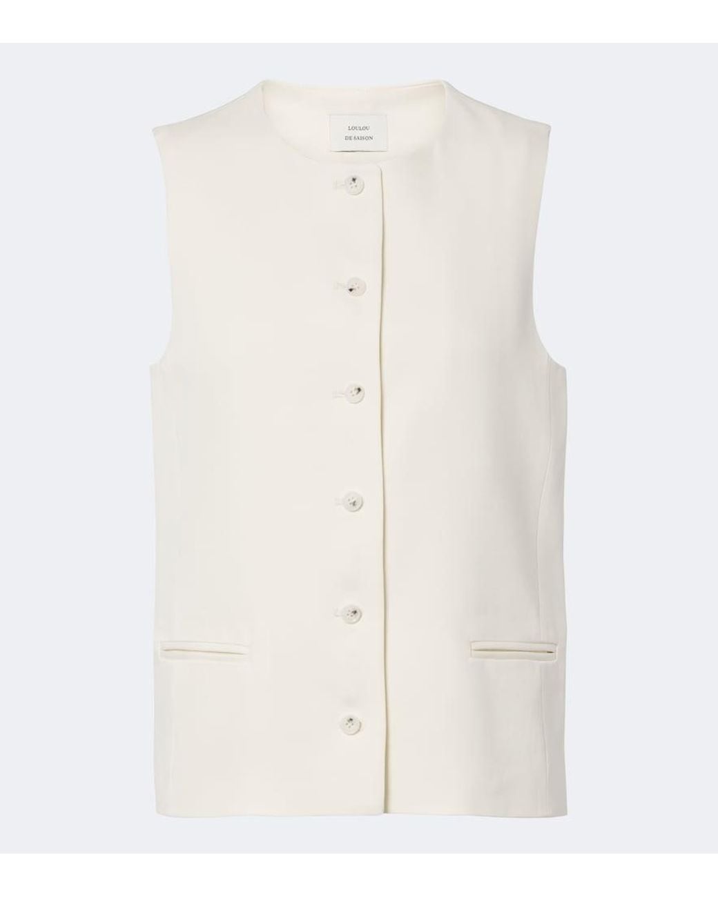 Loulou de Saison White Jane Vest