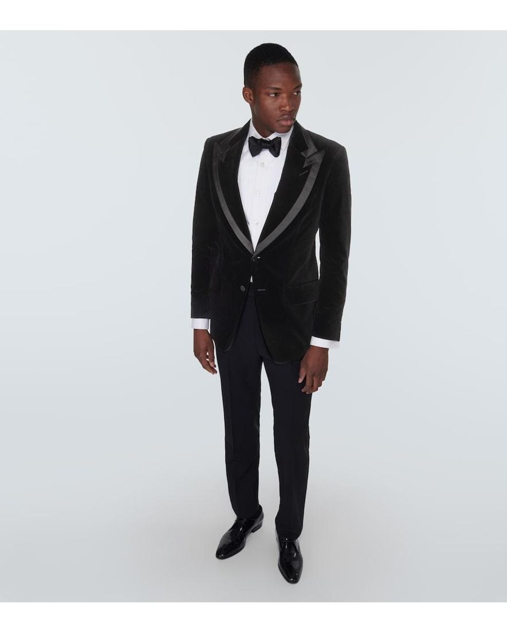 Tom Ford Black Atticus Velvet Suit Jacket for men