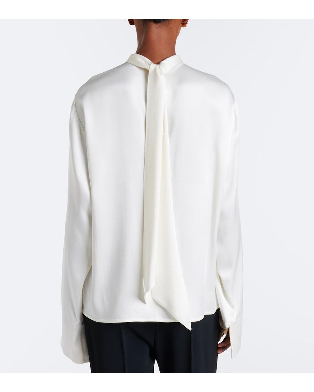 Stella McCartney White Satin Top