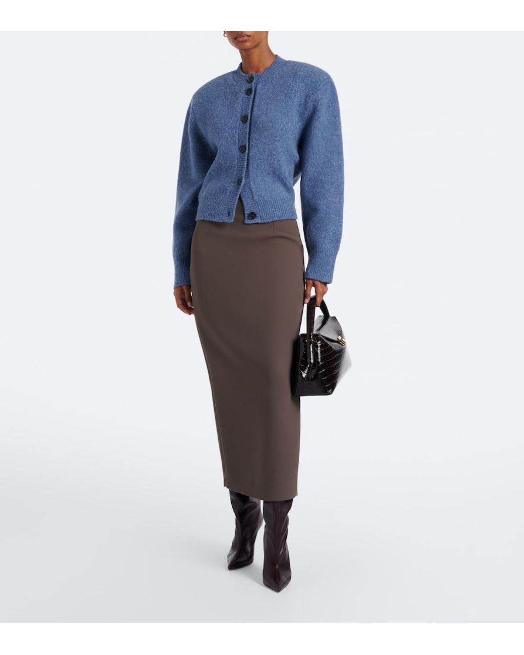 Rohe Blue Wool Cardigan